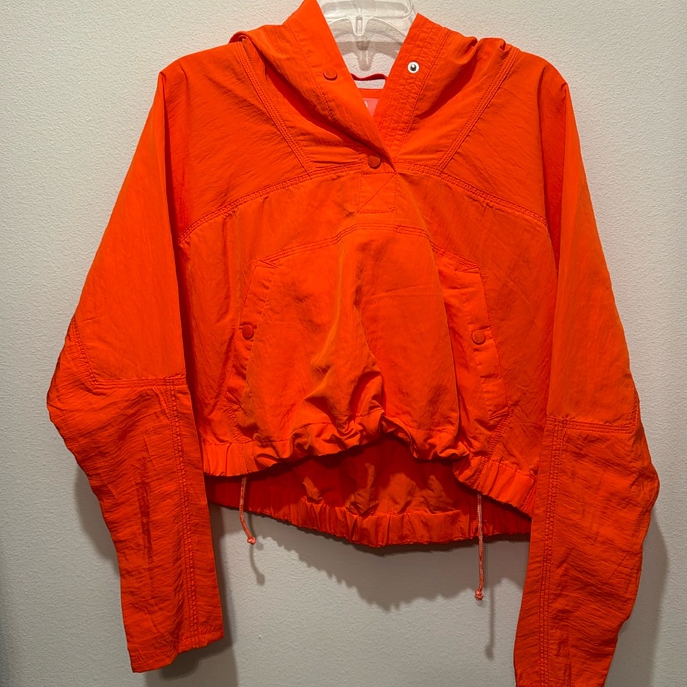 Free people, movement, crop hooded jacket xs